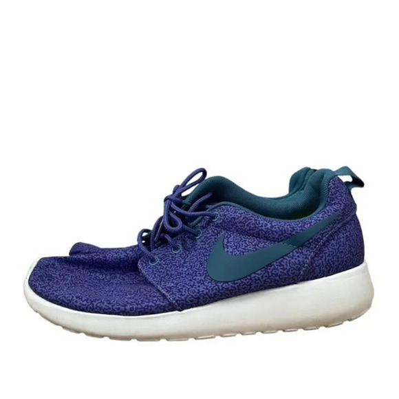 Nike Roshe Run Purple & Teal Athletic Sneaker 6.5 - Picture 2 of 7